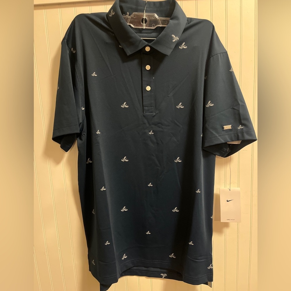 Nike Golf Polo Lobsters All Over DH0945-451 NWT Men’s Small